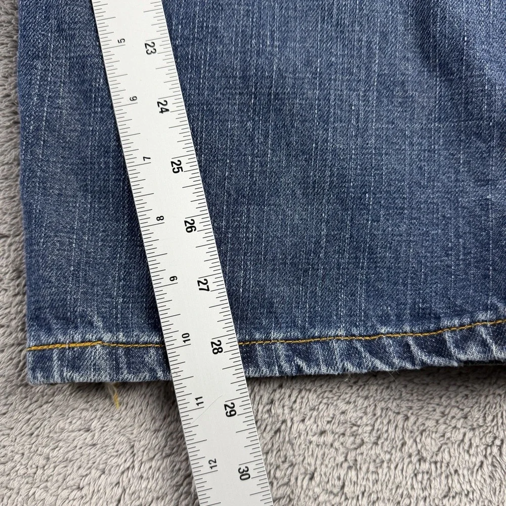 Levis cuffs worn